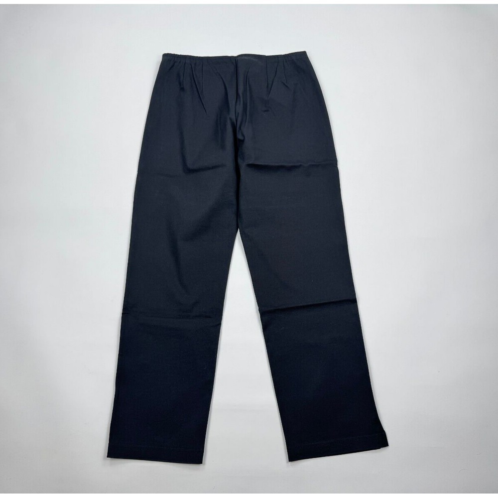 Eileen Fisher Stretch Organic Cotton Tapered Trouser Pant Women XS Zip‎ Closure